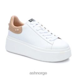 ASH kvinner moby studs plattformsneaker RD4VB3 joggesko hvit hud